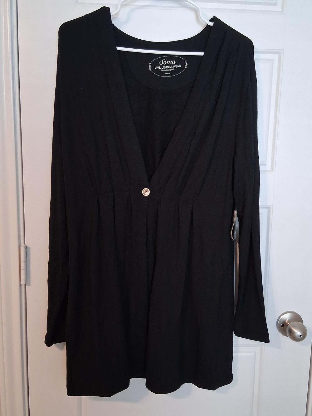 Soma Black Long Sleeve Cardigan L